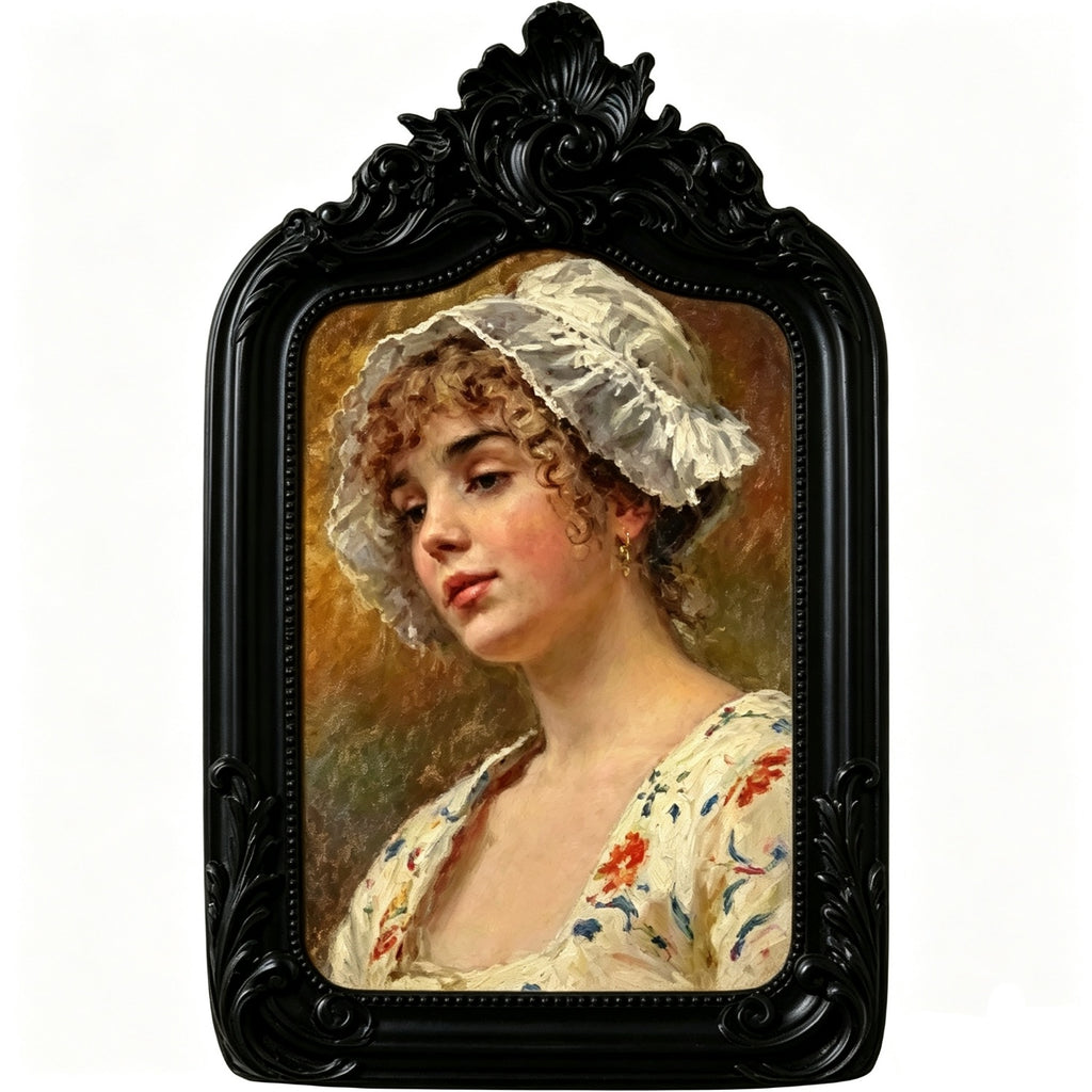 eletecpro Arch Vintage Picture Frame with Glass Cover