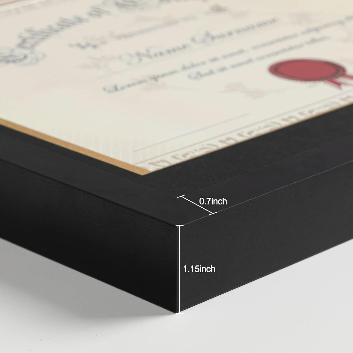 eletecpro 12x16 Diploma Frame with Tassel Holder for 8.5x11 Degree, Black