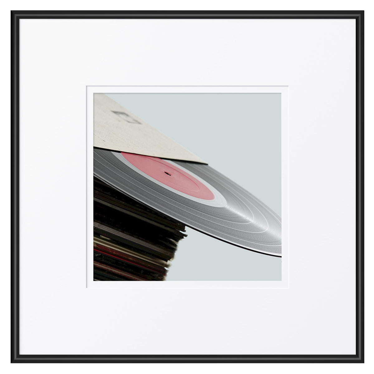 eletecpro Vinyl Record Frame, 7 x 7 in, Black, 1 Pack