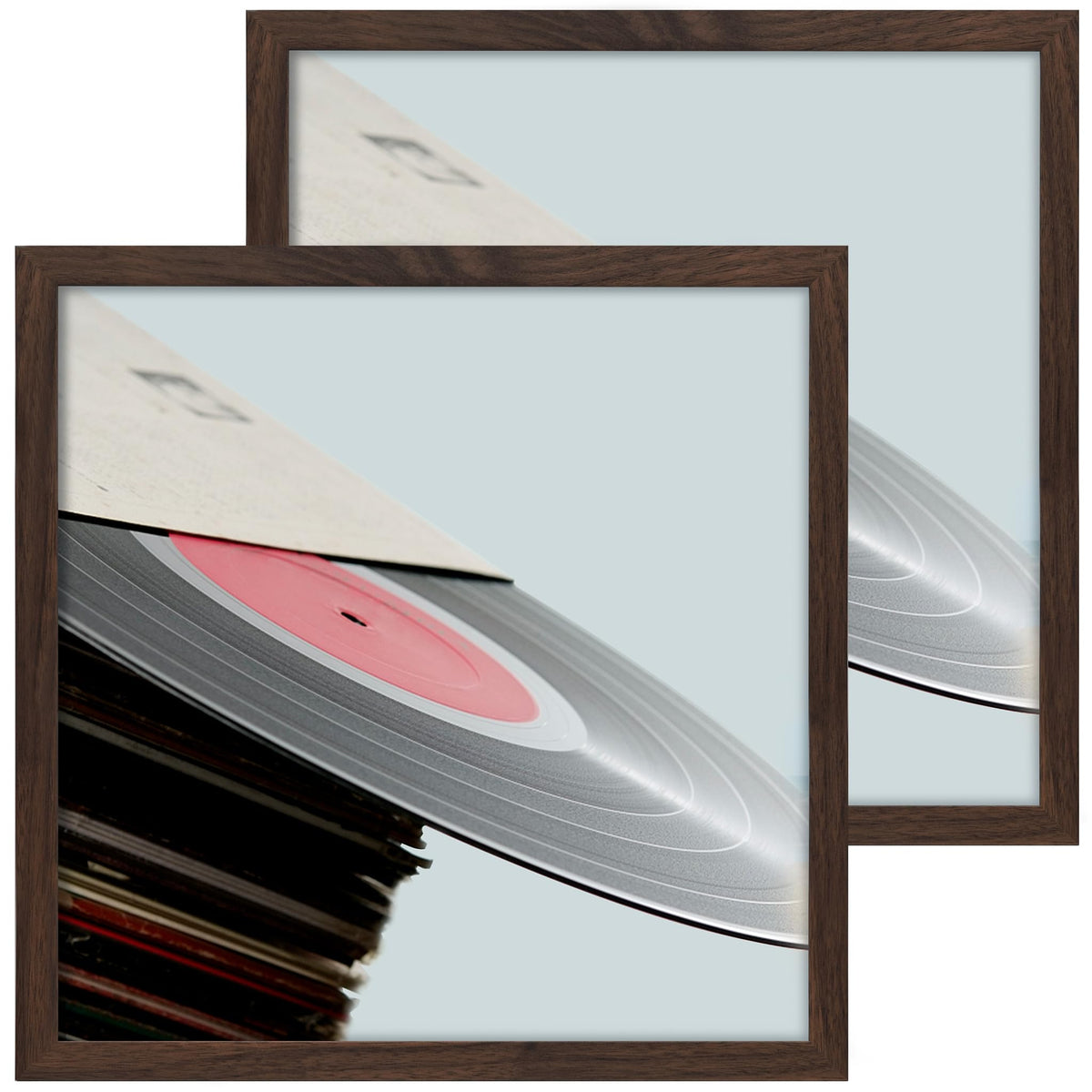 eletecpro Vinyl Record Frame, 7 x 7 in, Black, 1 Pack