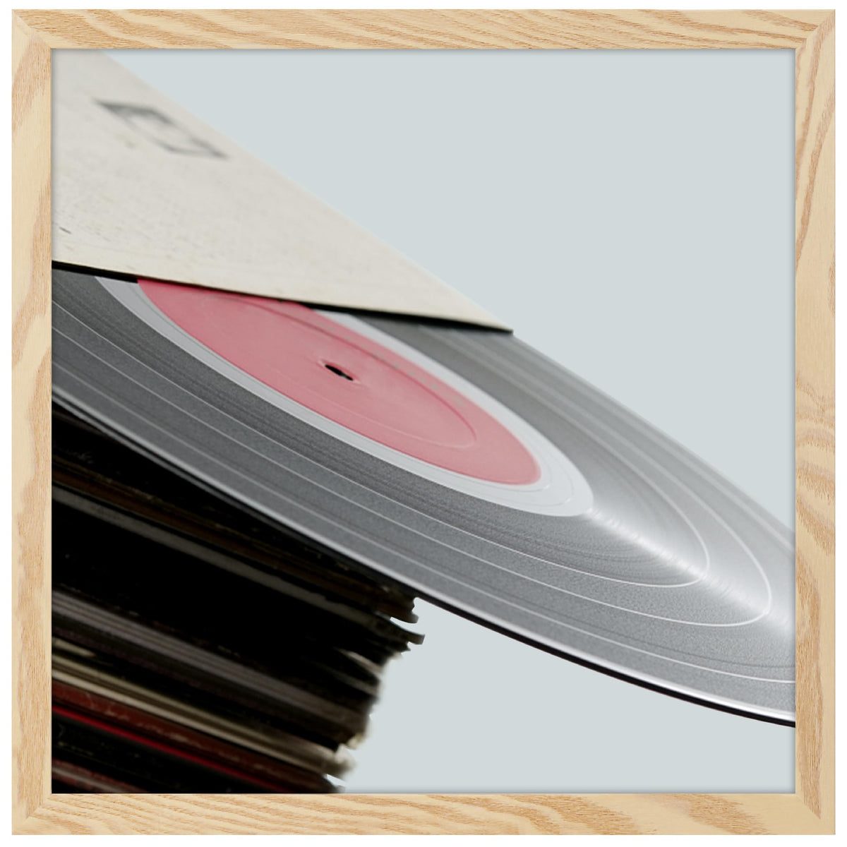 eletecpro Vinyl Record Frame, 7 x 7 in, Black, 1 Pack