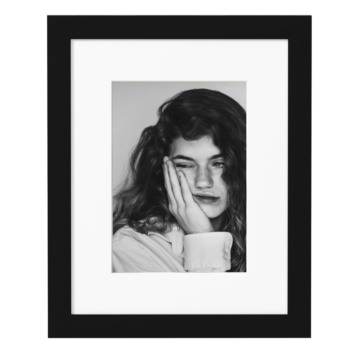 eletecpro 5x7 Picture Frame with 4x6 Mat, Black, 1-Pack