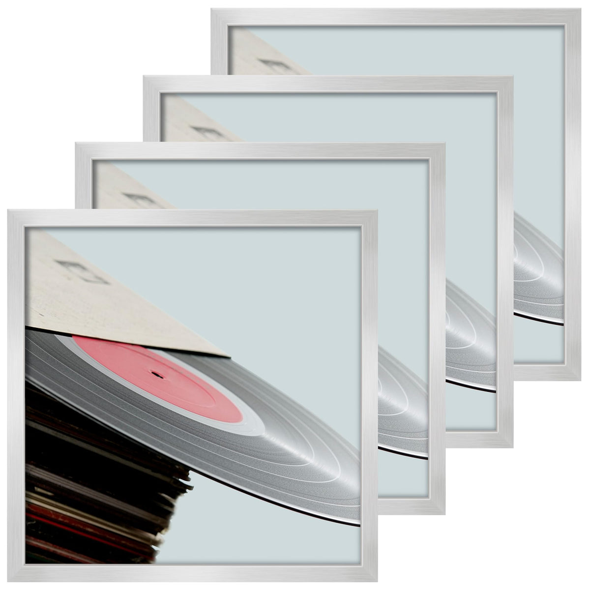 eletecpro Vinyl Record Frame, 7 x 7 in, Black, 1 Pack