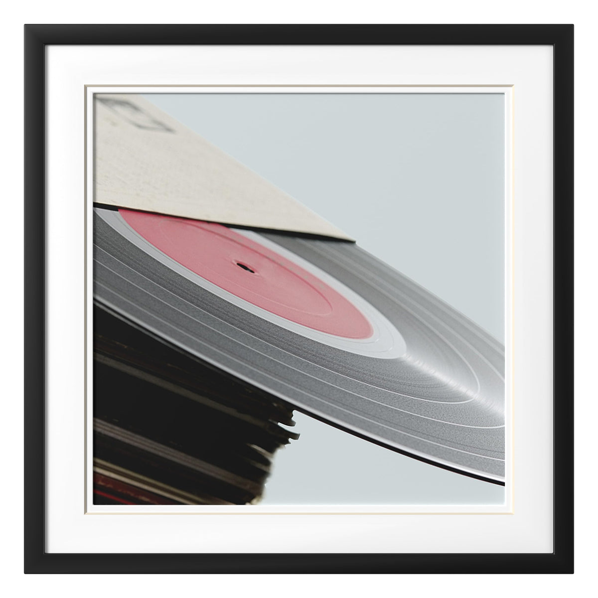 eletecpro Vinyl Record Frame, 7 x 7 in, Black, 1 Pack