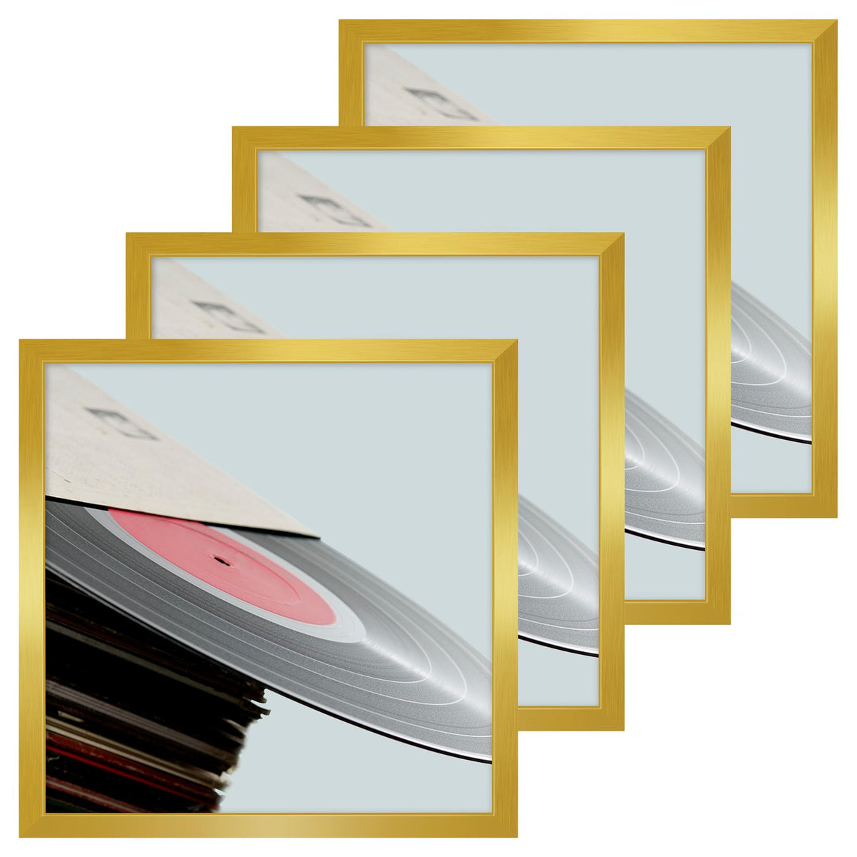 eletecpro Vinyl Record Frame, 7 x 7 in, Black, 1 Pack