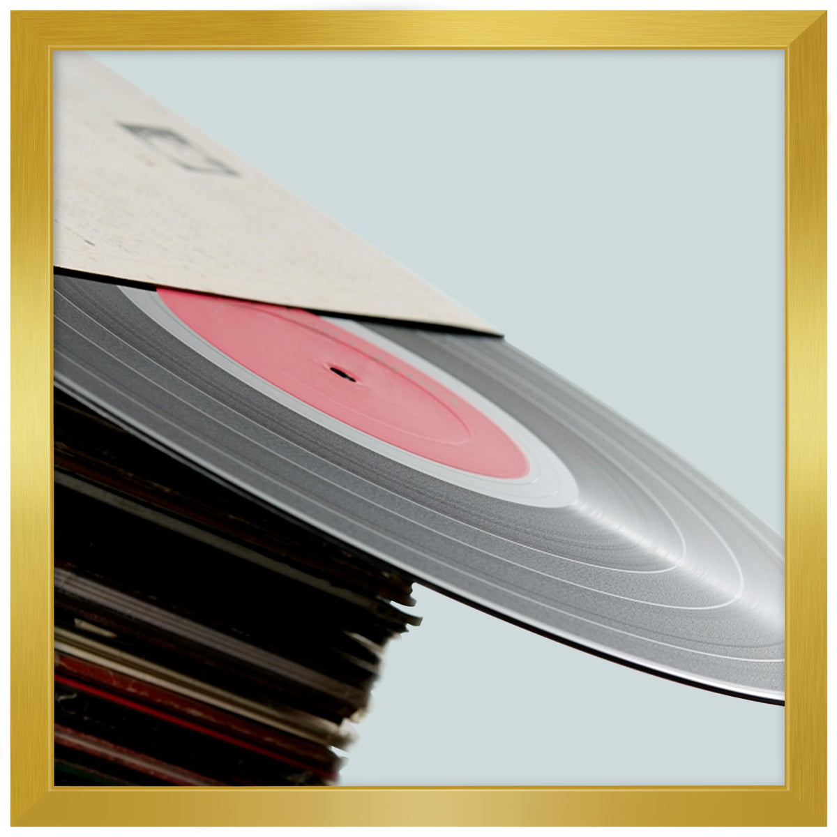 eletecpro Vinyl Record Frame, 7 x 7 in, Black, 1 Pack