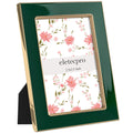 eletecpro 4x4 Enamel Picture Frame with Real Glass Cover, Black, 1-Pack