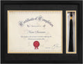 eletecpro 12x16 Diploma Frame with Tassel Holder for 8.5x11 Degree, Black