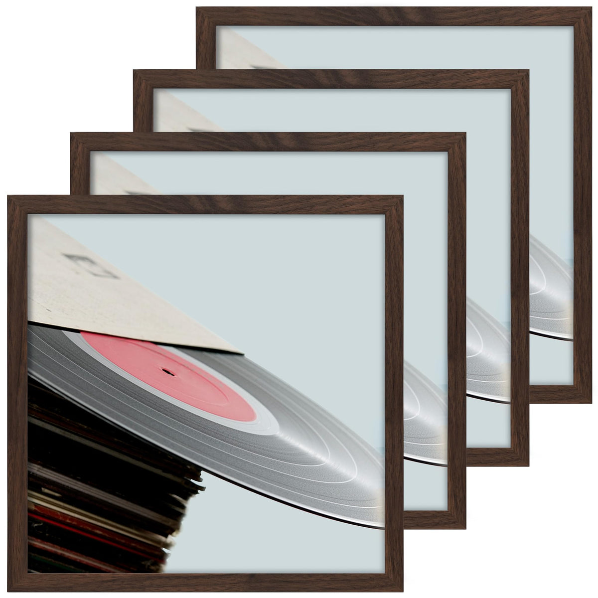 eletecpro Vinyl Record Frame, 7 x 7 in, Black, 1 Pack