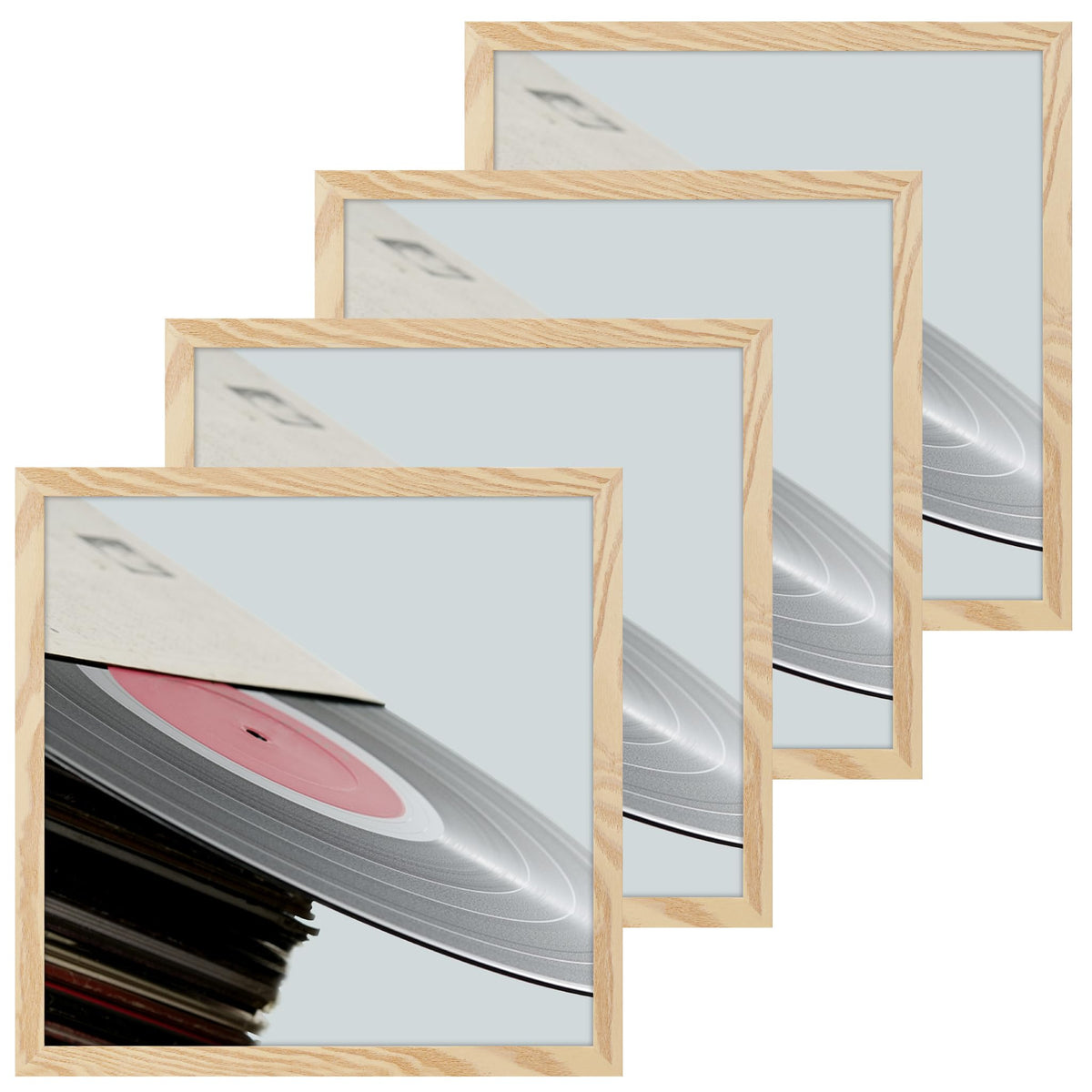 eletecpro Vinyl Record Frame, 7 x 7 in, Black, 1 Pack