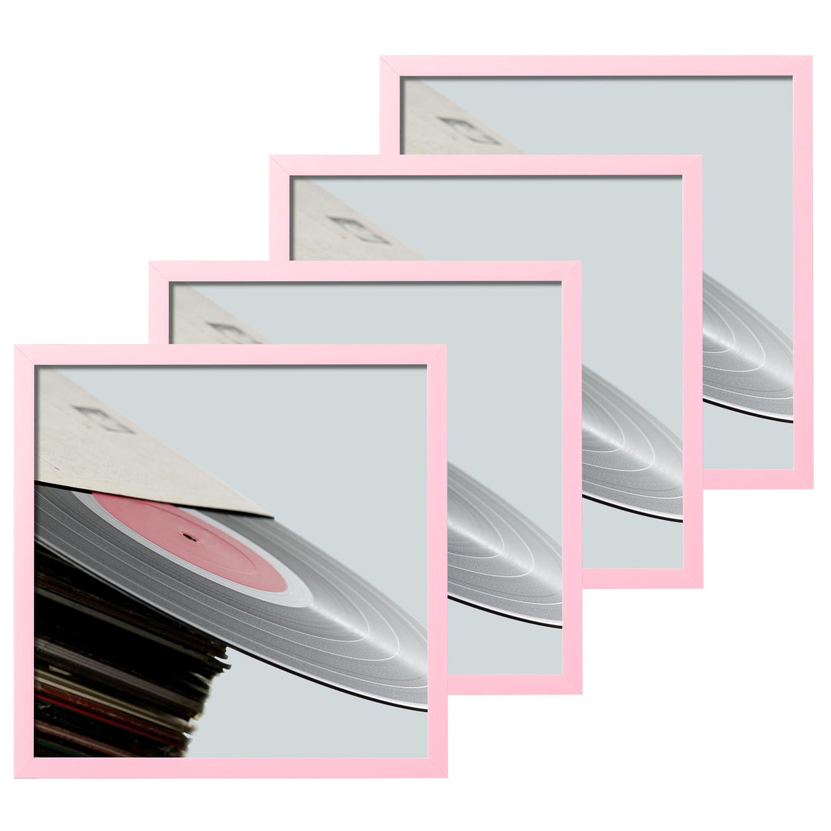 eletecpro Vinyl Record Frame, 7 x 7 in, Black, 1 Pack