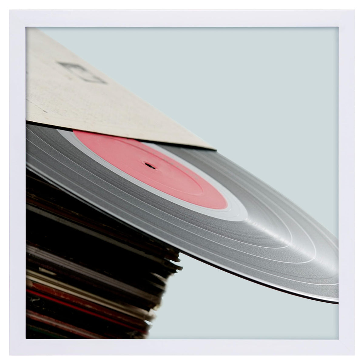eletecpro Vinyl Record Frame, 7 x 7 in, Black, 1 Pack