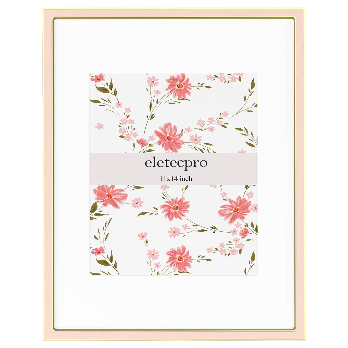 eletecpro 4x4 Enamel Picture Frame with Real Glass Cover, Black, 1-Pack