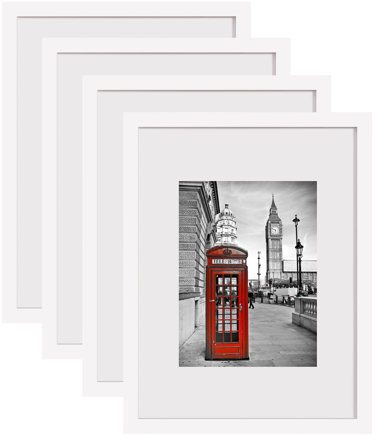eletecpro 5x10 Solid Wood Pictue Frame, Glass Cover, Black, 1-Pack