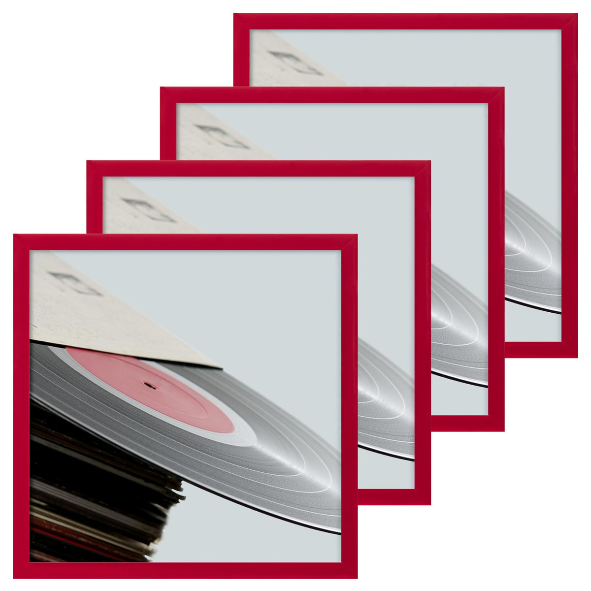 eletecpro Vinyl Record Frame, 7 x 7 in, Black, 1 Pack