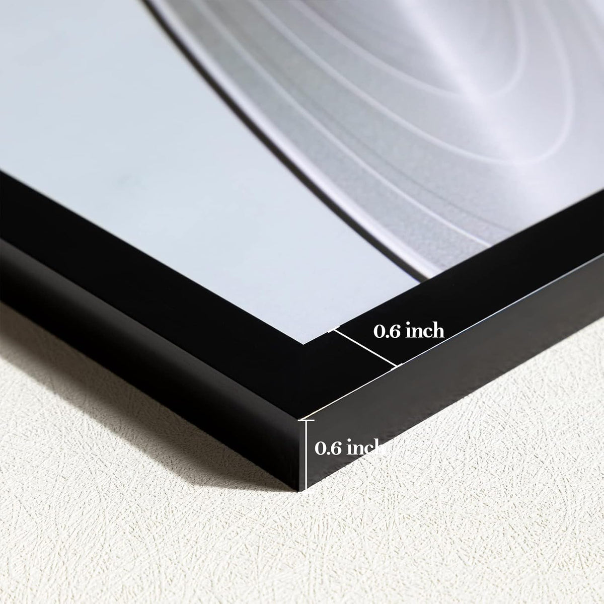 eletecpro Vinyl Record Frame, 7 x 7 in, Black, 1 Pack