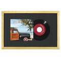 eletecpro 7" Vinyl Record Frame, 9.5x14.5 in, Black, 1 Pack