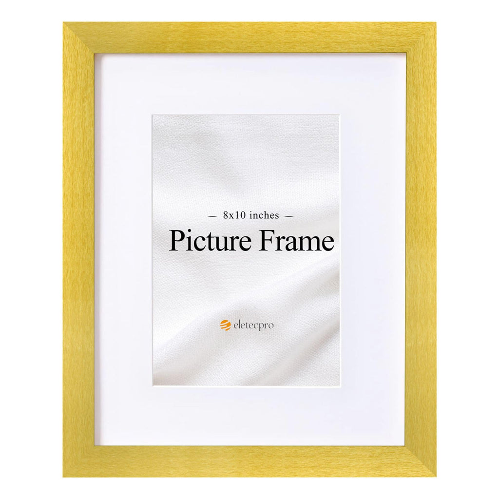 eletecpro 5x7 Picture Frame with 4x6 Mat, Black, 1-Pack