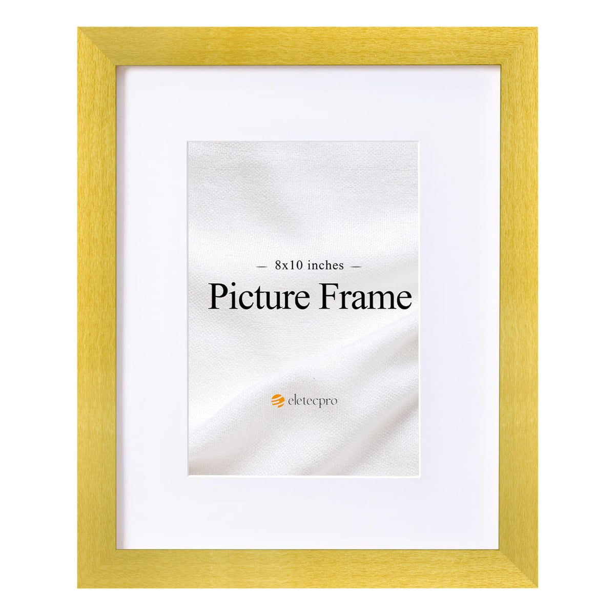 eletecpro 5x7 Picture Frame with 4x6 Mat, Black, 1-Pack