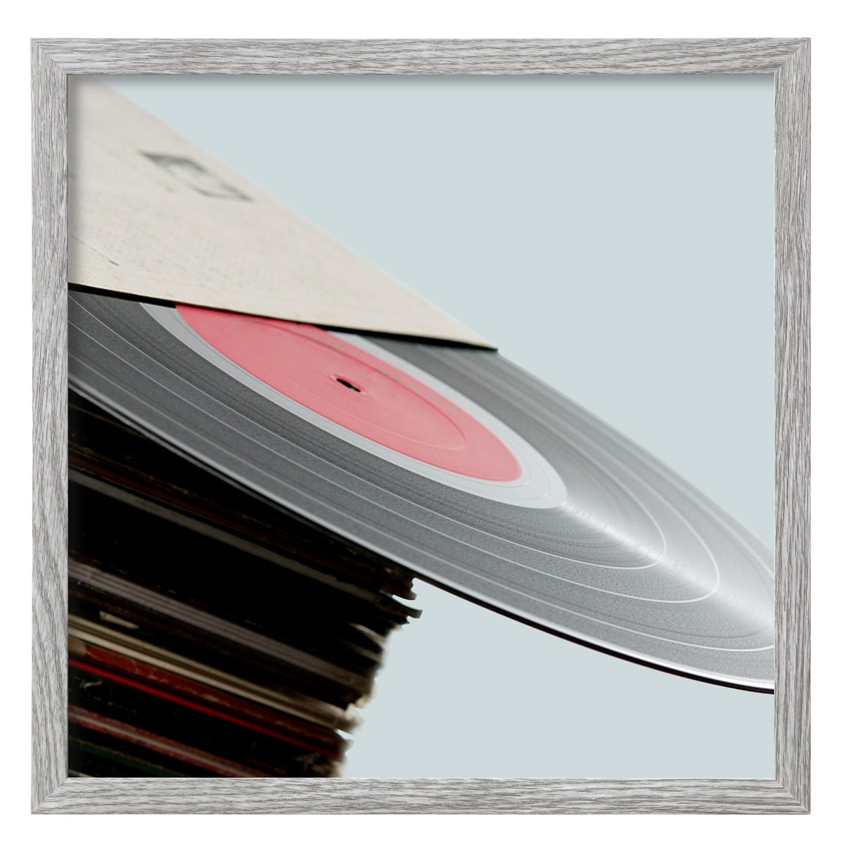 eletecpro Vinyl Record Frame, 7 x 7 in, Black, 1 Pack