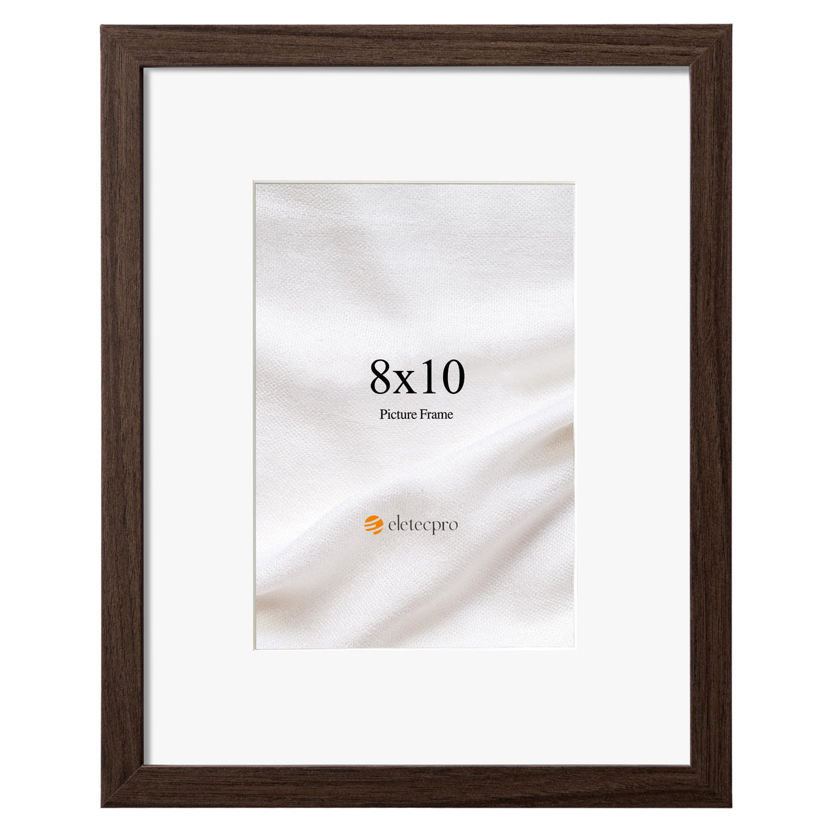 eletecpro 5x7 Picture Frame with 4x6 Mat, Black, 1-Pack