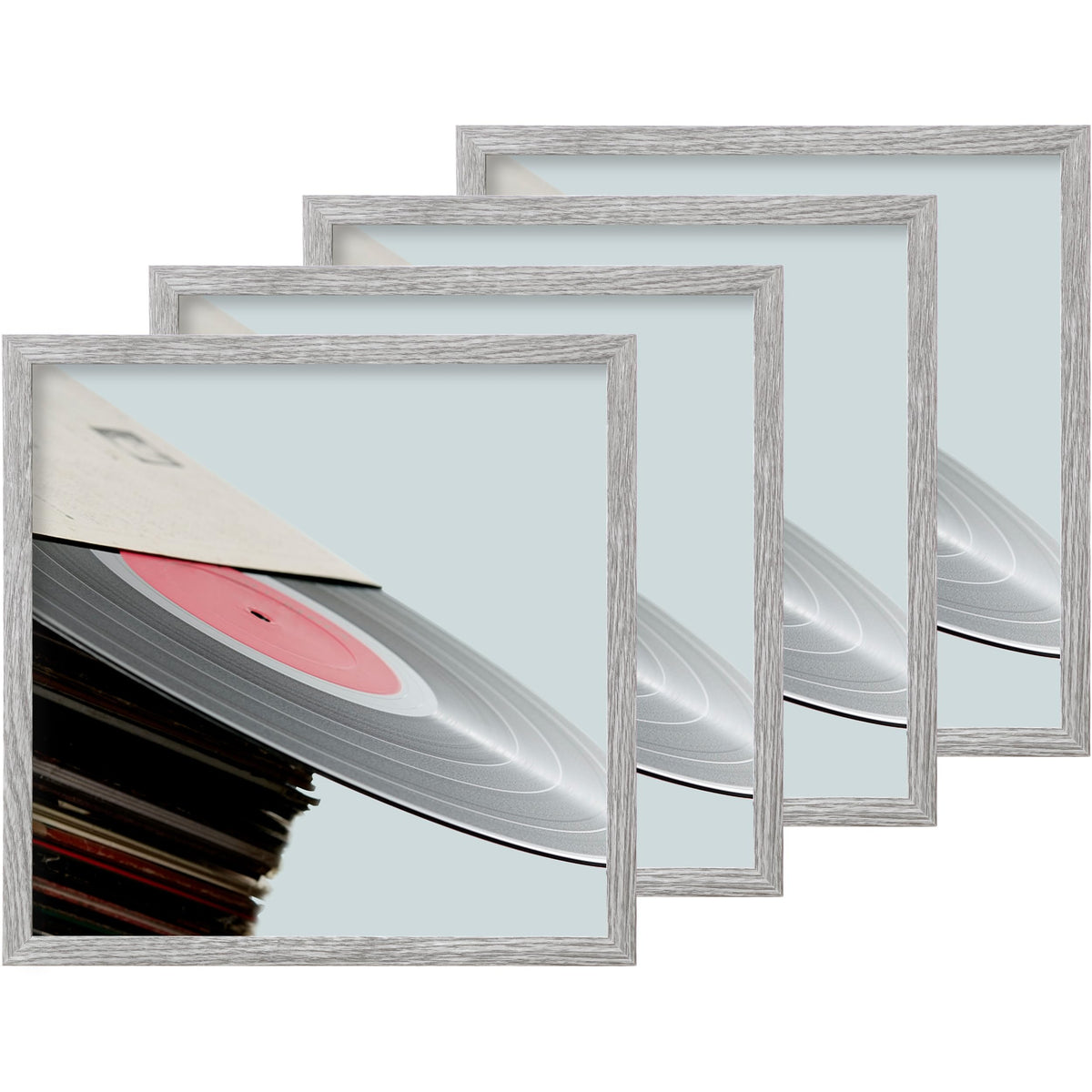 eletecpro Vinyl Record Frame, 7 x 7 in, Black, 1 Pack