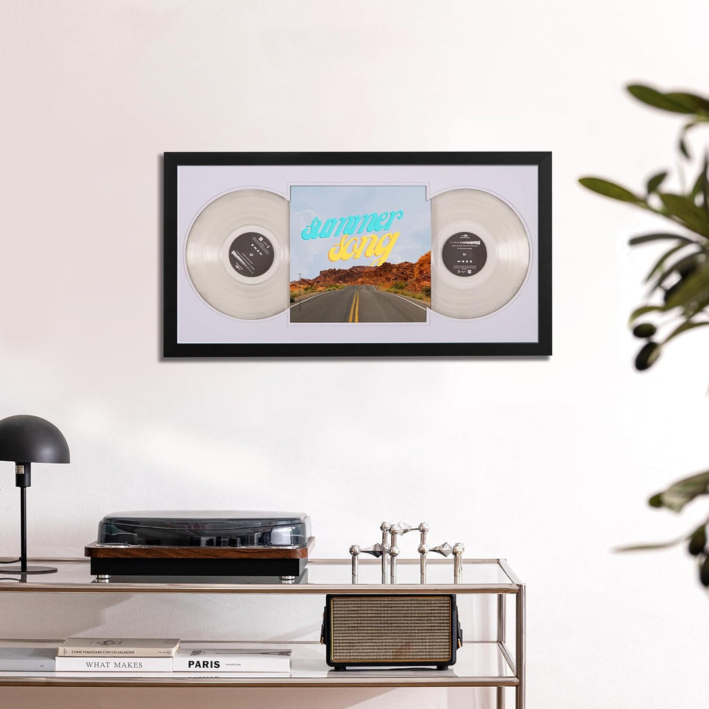 eletecpro LP Record Frame, Double Display, Black, 16x32, Pack of 1