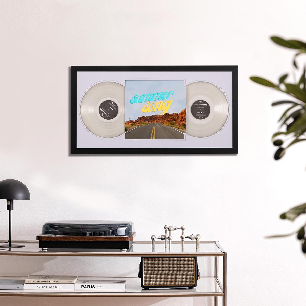 eletecpro LP Record Frame, Double Display, Black, 16x32, Pack of 1