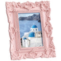 eletecpro 4x4 Vintage Picture Frame with Real Glass Cover, Black, 1-Pack
