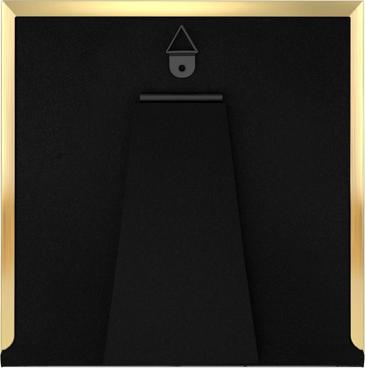 eletecpro 4x4 Enamel Picture Frame with Real Glass Cover, Black, 1-Pack