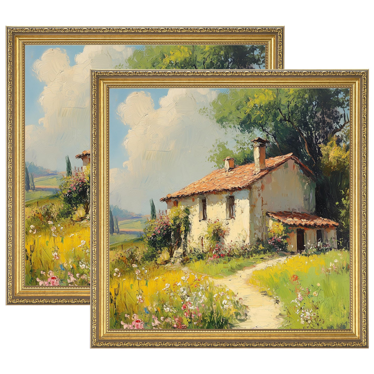eletecpro 3x4 Vintage Picture Frame, Glass Cover, Black, 2-Pack